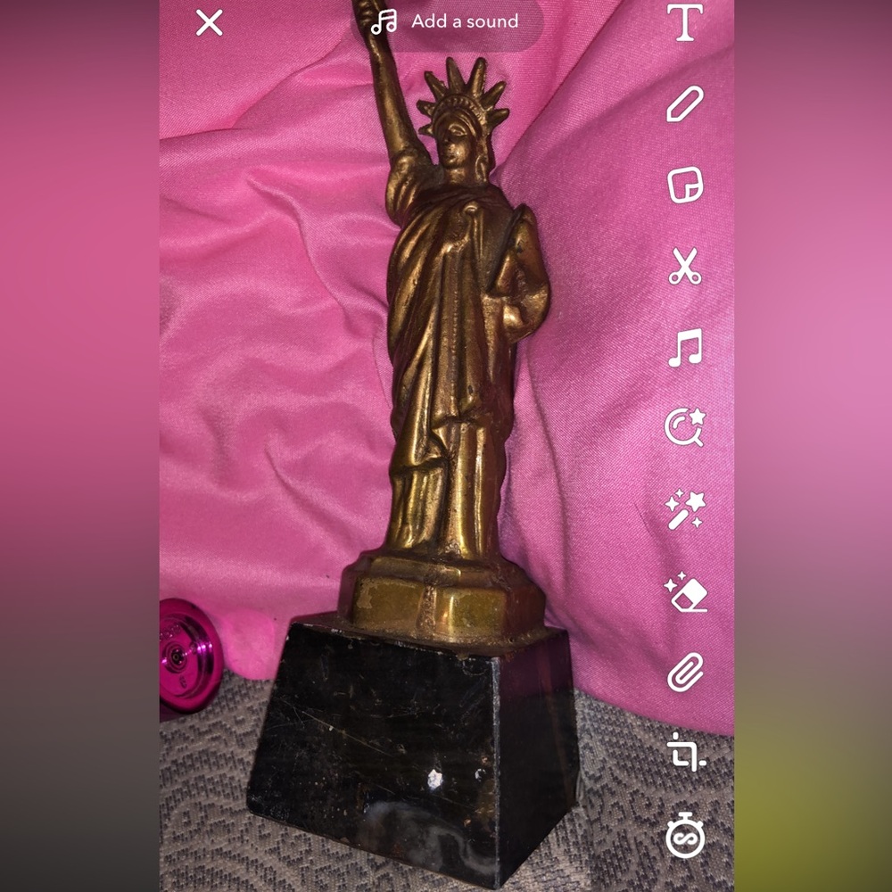 Rare one of a kind vintage brass liberty